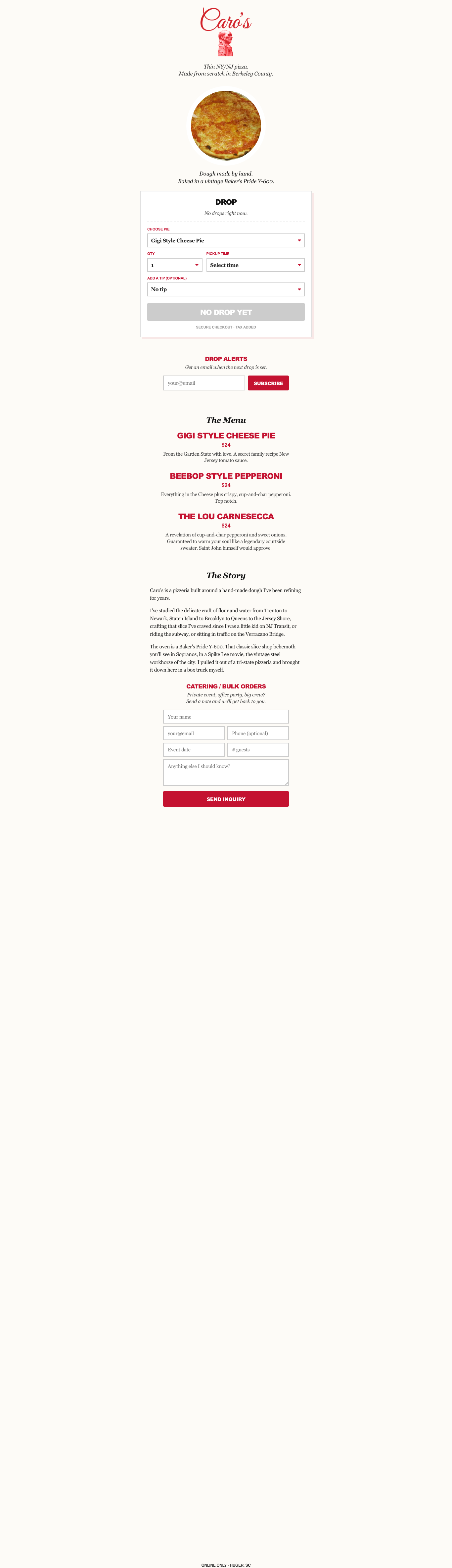 An ordering app Arugula Motors built for a food business